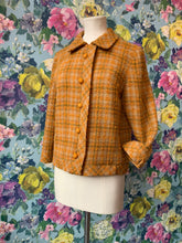 Load image into Gallery viewer, Pumpkin &amp; Pistachio Boucle Jacket