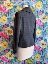 Load image into Gallery viewer, Heather &amp; Sapphire Tweed Jacket
