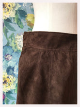 Load image into Gallery viewer, Jil Sander Chocolate Suede Skirt from Dress, in Bridport