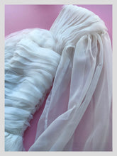 Load image into Gallery viewer, White Tiered Ruffle Cocktail Dress from Dress, in Bridport