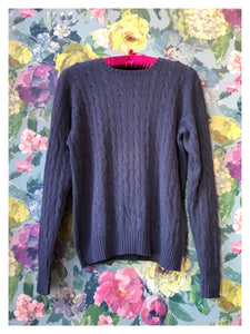 Ralph Lauren Blue Cashmere Sweater