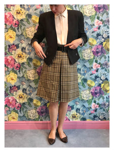 Prada Tweed Tartan Skirt from Dress, in Bridport