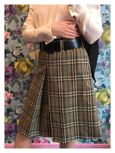 Prada Tweed Tartan Skirt from Dress, in Bridport