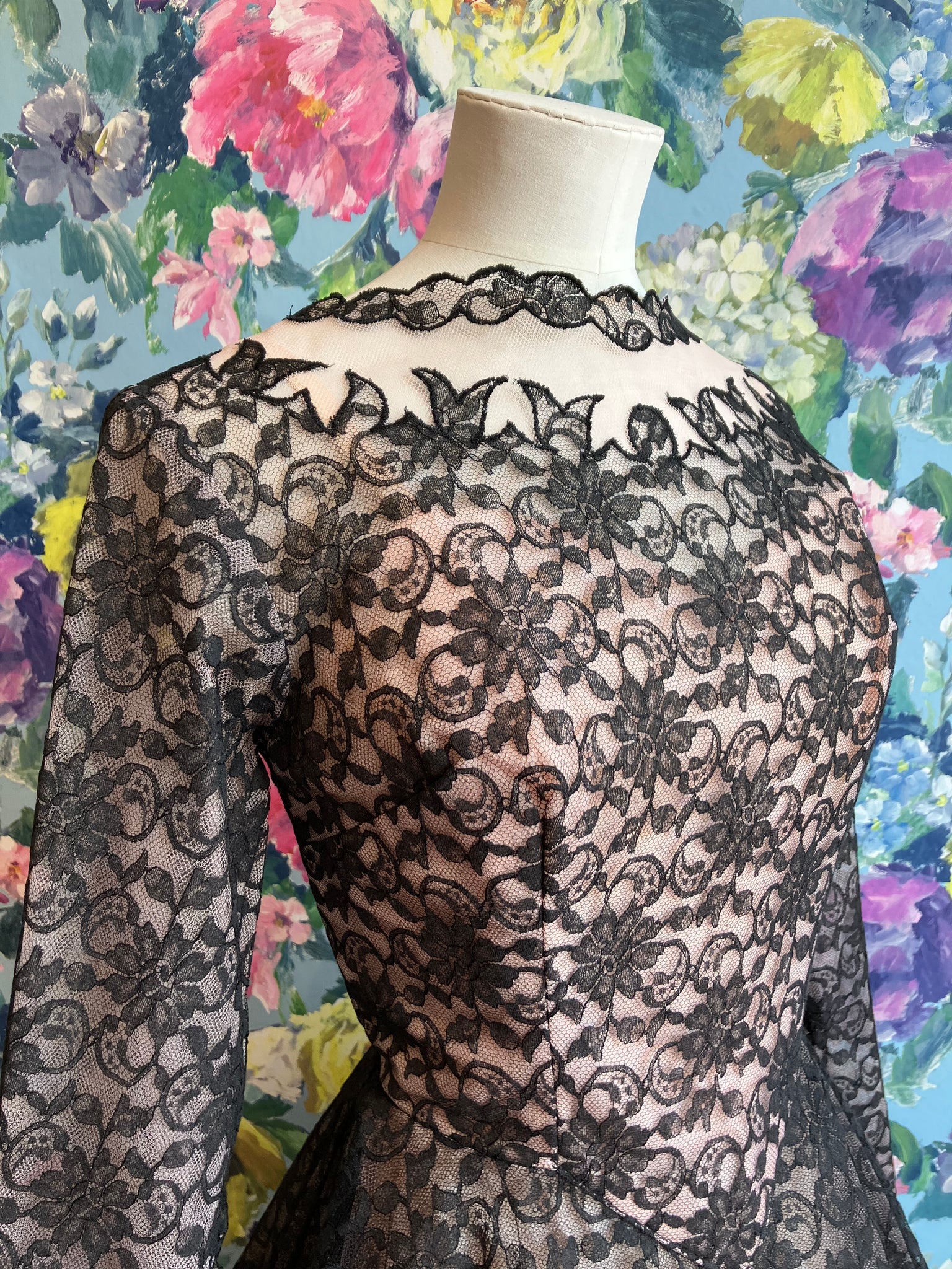 Black & Pink Lace Cocktail Dress – DRESS Bridport