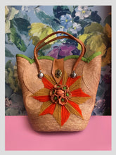 Load image into Gallery viewer, Woven Sunburst Handbag from Dress, in Bridport