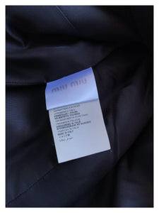 Miu Miu Midnight Navy Wool Coat