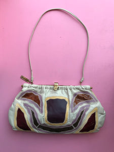 Caprice Patchwork Leather Handbag from DRESS, in Bridport