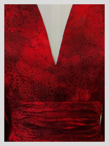 Nina Ricci Ruby Chinese Silk Cocktail Dress from Dress, in Bridport