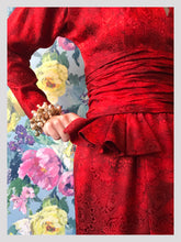 Load image into Gallery viewer, Nina Ricci Ruby Chinese Silk Cocktail Dress from Dress, in Bridport