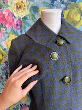 Load image into Gallery viewer, Heather &amp; Sapphire Tweed Jacket