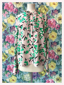 Marni Silk Leaf Print Blouse from Dress, in Bridport