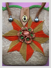 Load image into Gallery viewer, Woven Sunburst Handbag from Dress, in Bridport