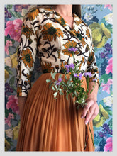 Load image into Gallery viewer, Mardi Gras Wool and Ginger Chiffon Dress from Dress, in Bridport