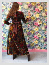 Load image into Gallery viewer, Princess-Line Autumnal Patchwork Design Velvet Dress from Dress, in Bridport