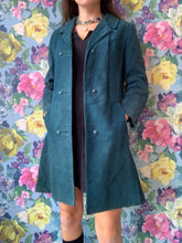 Load image into Gallery viewer, Teal Suede Coat