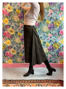 Maison Margiela Asymmetrical Tartan Skirt from Dress, in Bridport