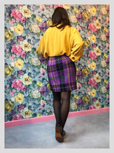 Load image into Gallery viewer, Yuki Torii Purple Knit Wool Wrap Skirt from Dress, in Bridport