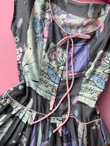 Unique 17th Century Motif Cotton Dress