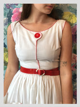 Load image into Gallery viewer, White Cotton Sun Dress w/ Pockets from Dress, in Bridport