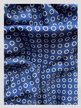 Load image into Gallery viewer, Navy Blue Silk Polka Dot Dress from Dress, in Bridport