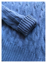 Load image into Gallery viewer, Ralph Lauren Blue Cashmere Sweater