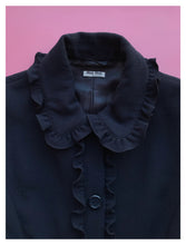 Load image into Gallery viewer, Miu Miu Midnight Navy Wool Coat