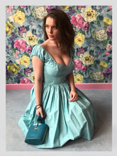 Load image into Gallery viewer, Tiffany Blue Cotton Sun Dress from Dress, in Bridport