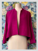 Load image into Gallery viewer, Dries Van Noten Fuchsia Cropped Jacket from Dress, in Bridport