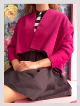 Load image into Gallery viewer, Dries Van Noten Fuchsia Cropped Jacket from Dress, in Bridport