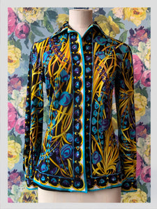 Pucci Wool Jersey Psychedelic Shirt from Dress, in Bridport