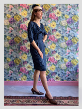 Load image into Gallery viewer, Deep Blues Silk Dress &amp; Jacket