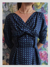 Load image into Gallery viewer, Deep Blues Silk Dress &amp; Jacket