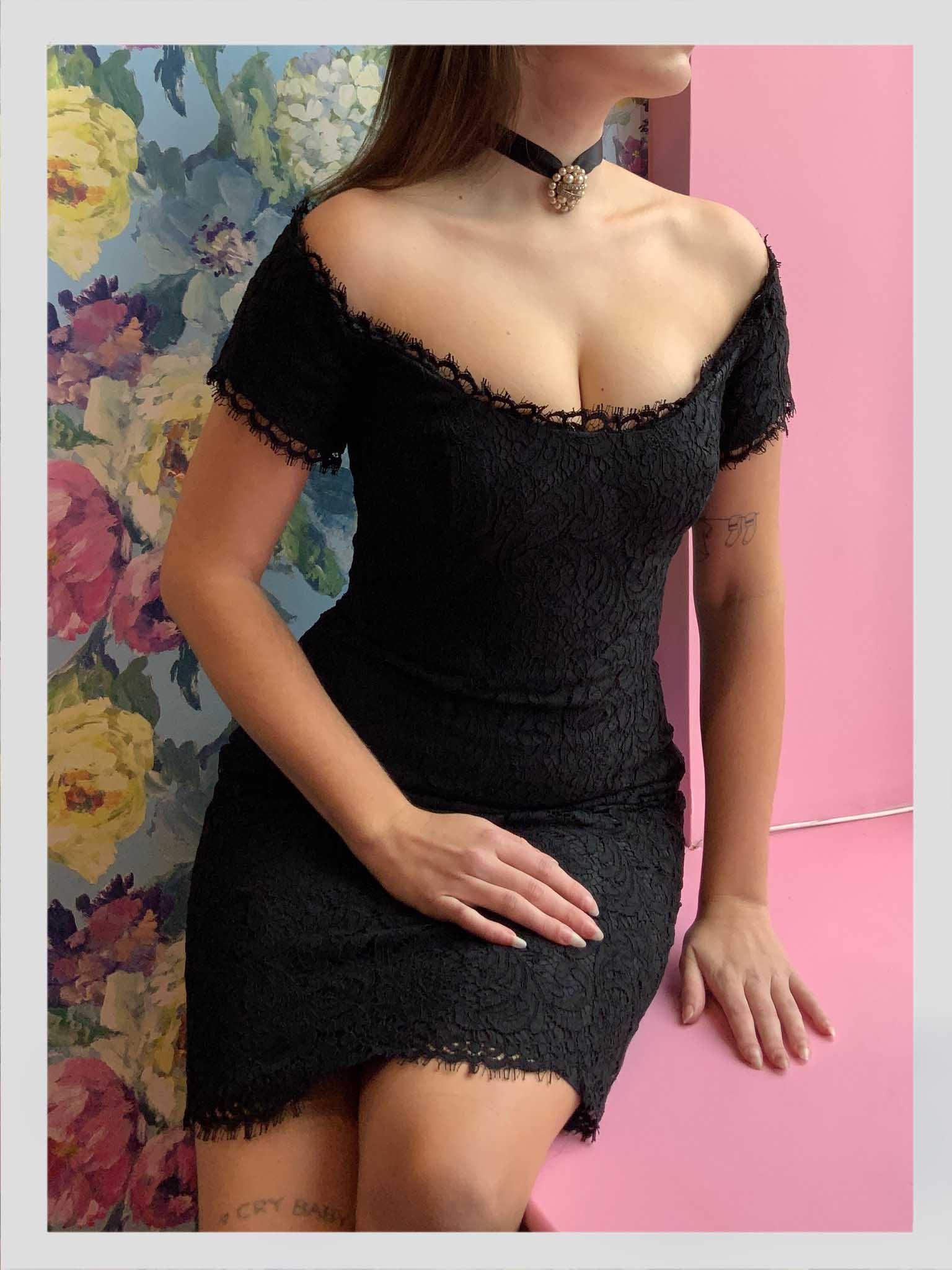 white christmas dresses Catherine Walker Black Lace Dress DRESS Bridport white christmas dresses Catherine Walker Black Lace Dress DRESS Bridport