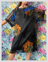 Load image into Gallery viewer, Dries Van Noten Sheer &amp; Metallic Dress