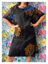 Load image into Gallery viewer, Dries Van Noten Sheer &amp; Metallic Dress